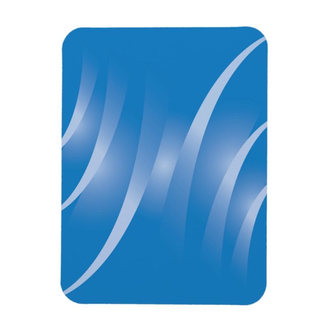 blaue Straßen Magnet (Vertikal)