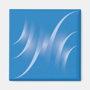 blaue Straßen Magnet