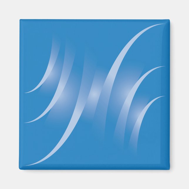 blaue Straßen Magnet (Vorne)