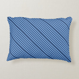 Blaue Streifen Accent Pillow Zierkissen