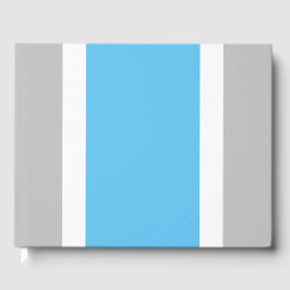 Blaue Streifen auf hellgrauem Himmel Gästebuch