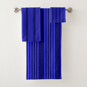 Blaue Streifen Badhandtuch Set