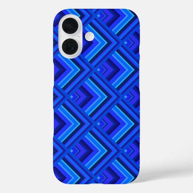 Blaue Streifen Case-Mate iPhone Hülle (Rückseite)