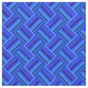 Blaue Streifen diagonales Webmuster Stoff
