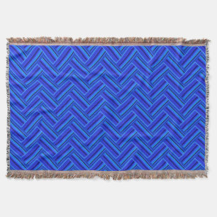 Blaue Streifen-Doppelwegemuster Decke