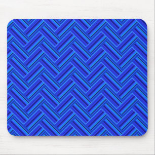 Blaue Streifen-Doppelwegemuster Mousepad