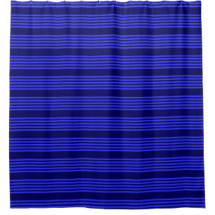 Blaue Streifen Duschvorhang