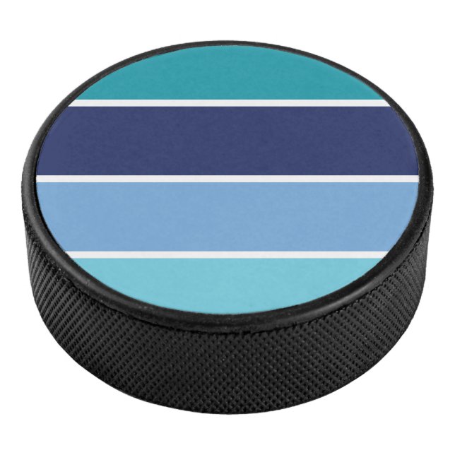 Blaue Streifen Eishockey Puck (3/4)