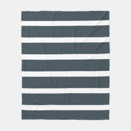 Blaue Streifen Fleecedecke