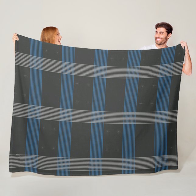 Blaue Streifen Fleecedecke (Beispiel)
