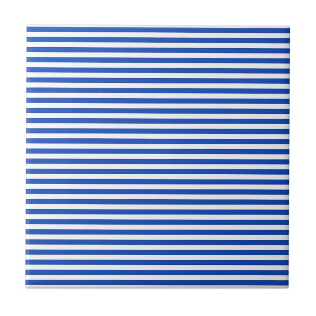Blaue Streifen Fliese (Vorderseite)