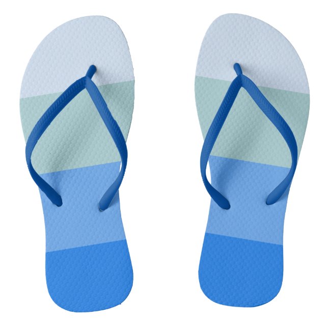 Blaue Streifen Flip Flops (Fußbett)