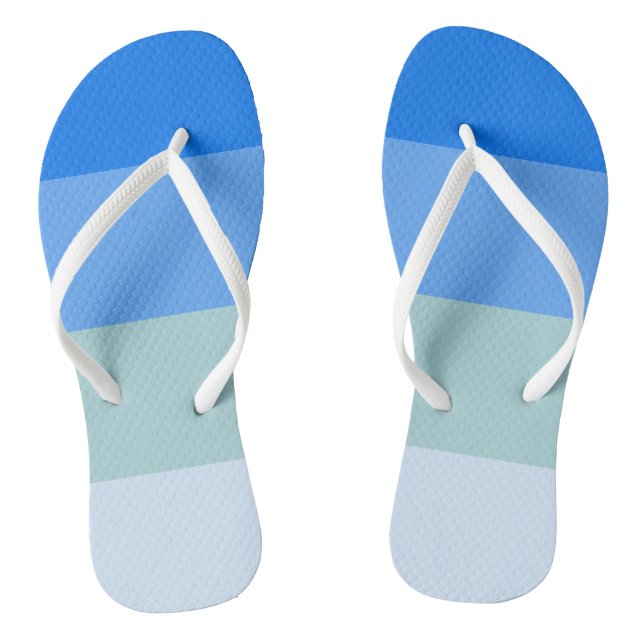 Blaue Streifen Flip Flops (Fußbett)