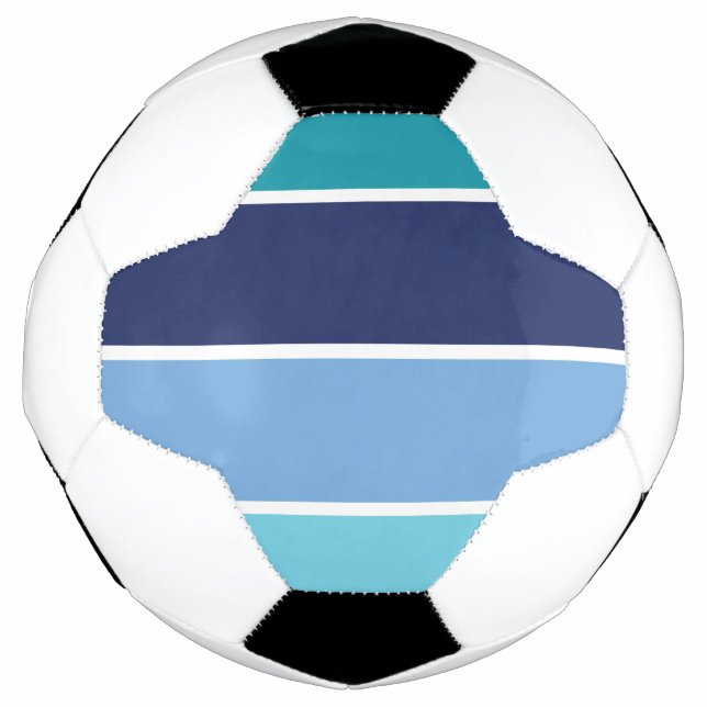 Blaue Streifen Fußball (Vorderseite)