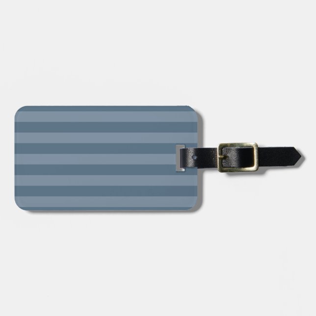 Blaue Streifen Gepäckanhänger (Vorderseite horizontal)