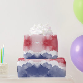Blaue Streifen Geschenkpapier