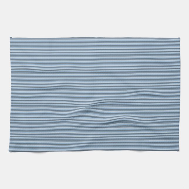 Blaue Streifen Geschirrtuch (Horizontal)