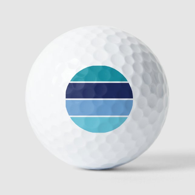 Blaue Streifen Golfball (Vorderseite)