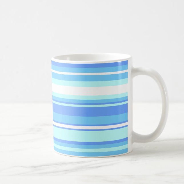 Blaue Streifen Kaffeetasse (Rechts)