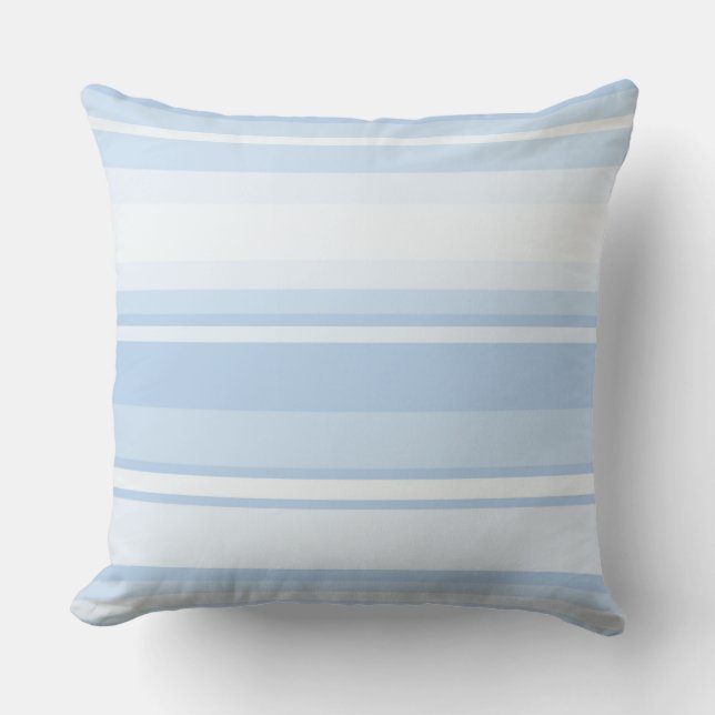 Blaue Streifen Kissen (Vorderseite)