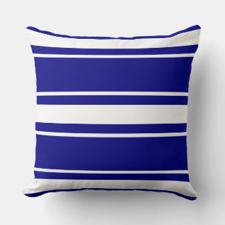 Blaue Streifen Kissen