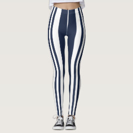 Blaue Streifen Leggings