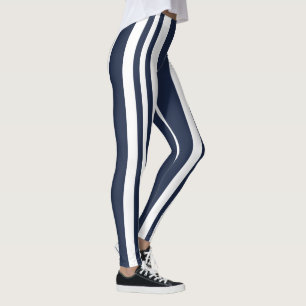 Blaue Streifen Leggings
