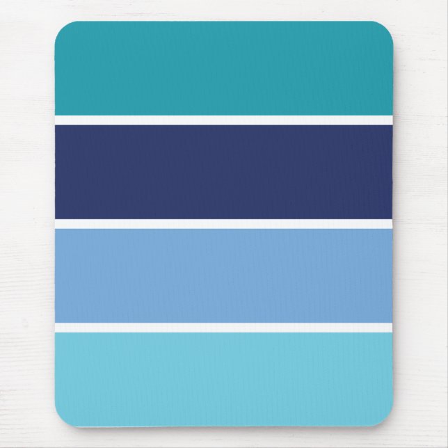 Blaue Streifen Mousepad (Vorne)