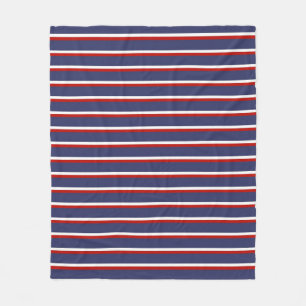 Blaue Streifen Muster Fleecedecke