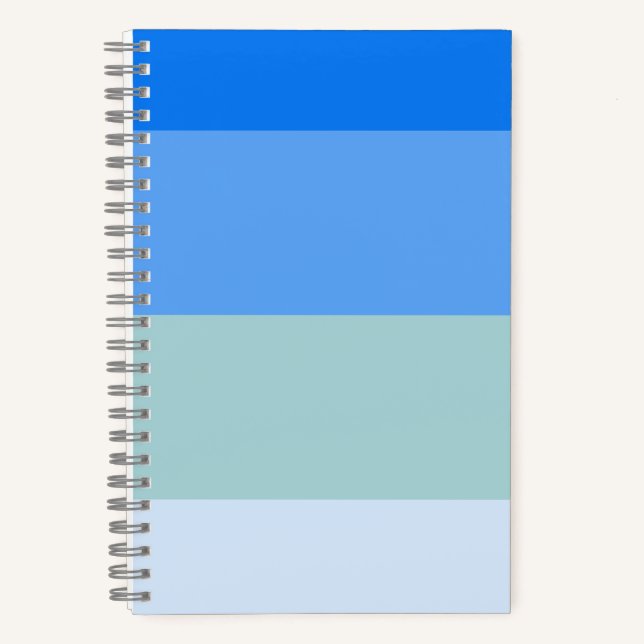 Blaue Streifen Notizbuch (Vorderseite)