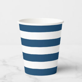 Blaue Streifen Papier Cup Pappbecher