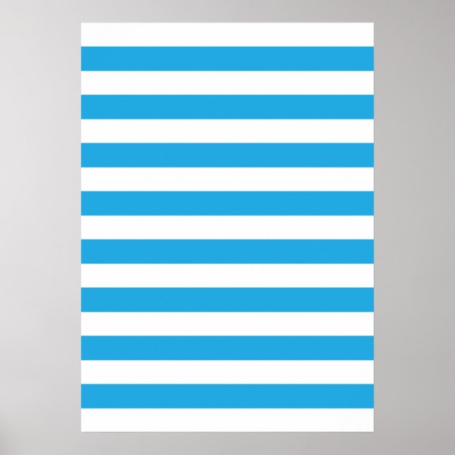 Blaue Streifen Poster (Vorne)