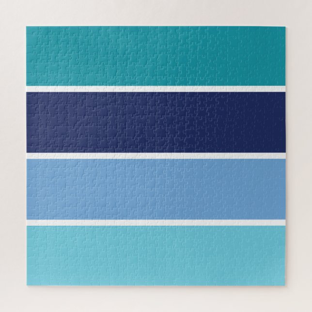 Blaue Streifen Puzzle (Vertikal)