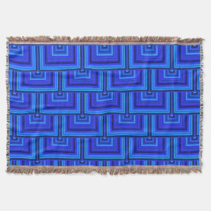 Blaue Streifen quadratische Skala Decke
