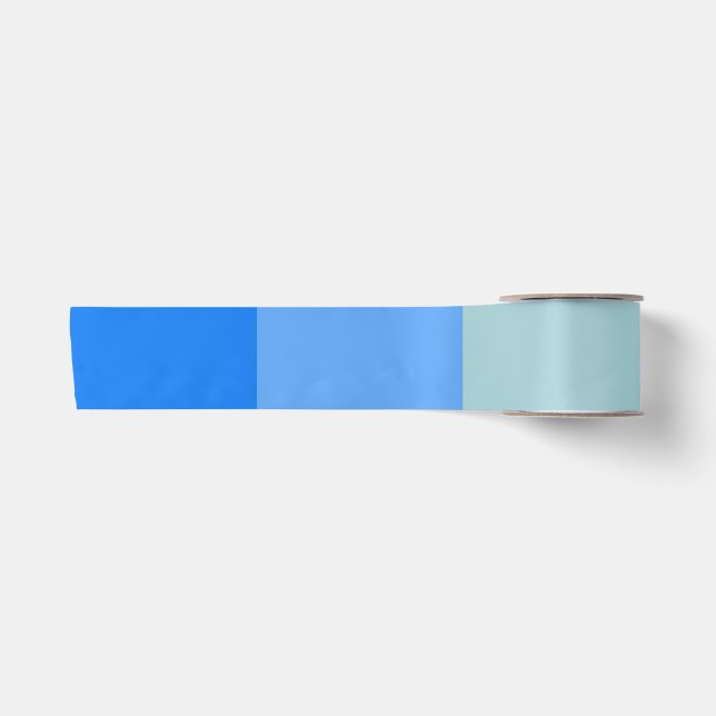Blaue Streifen Satinband (Vorderseite)
