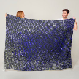 Blaue Streifen schälen Ihre Farben Fleecedecke