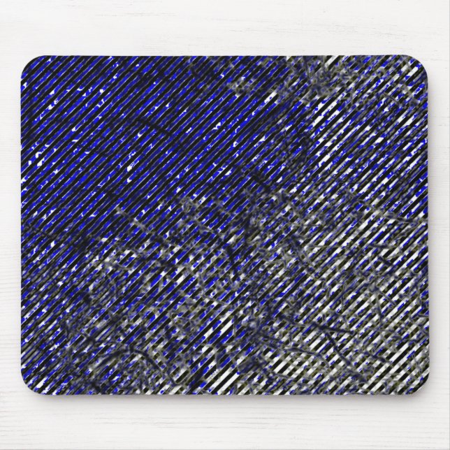 Blaue Streifen schälen Ihre Farben Mousepad (Vorne)