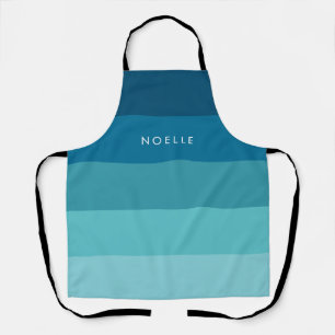 Blaue Streifen Schürze