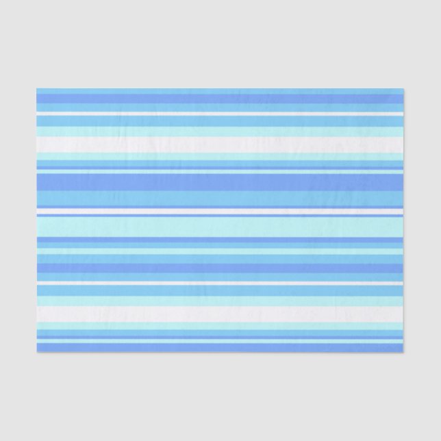 Blaue Streifen Seidenpapier (Vorderseite)