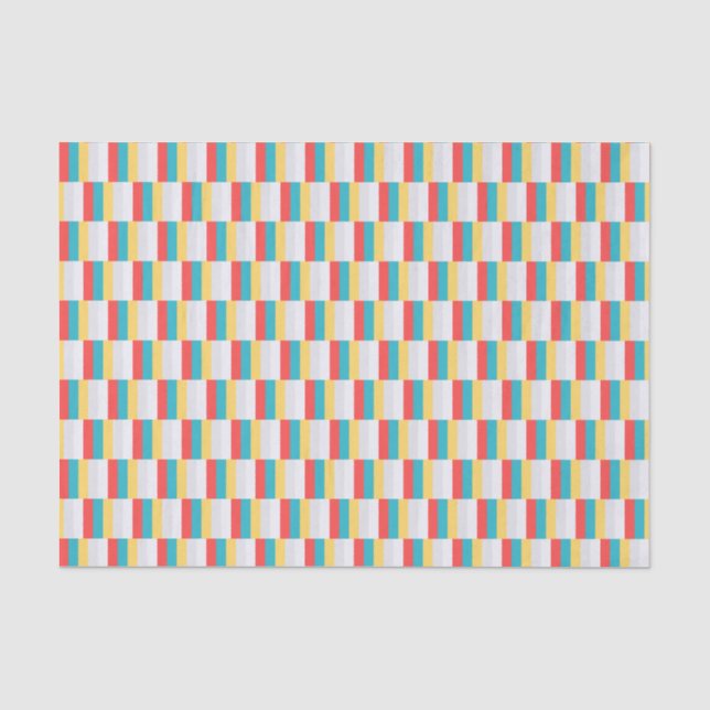 Blaue Streifen Seidenpapier (Vorderseite)