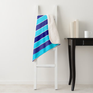 Blaue Streifen Sherpadecke