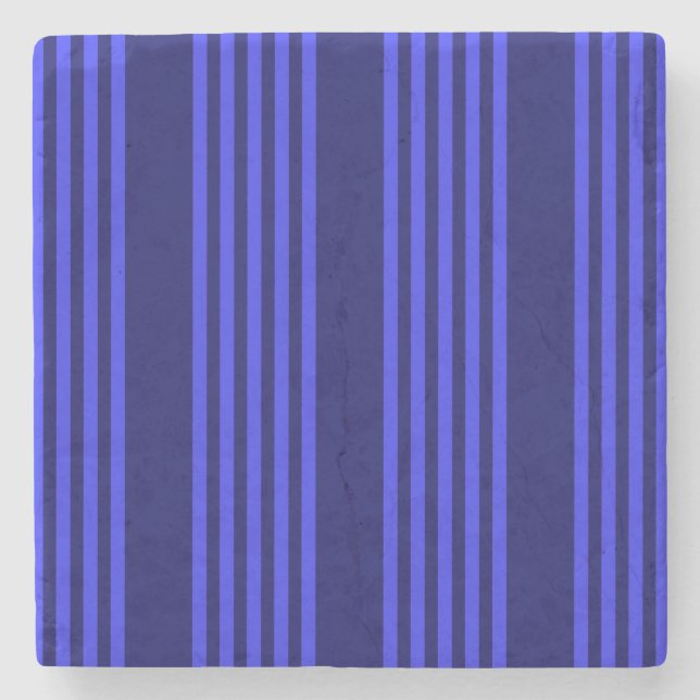 Blaue Streifen Steinuntersetzer (Vorderseite)