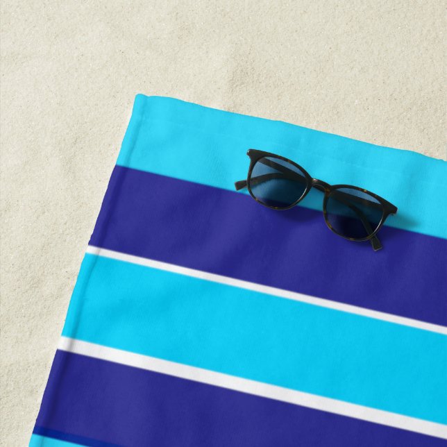 Blaue Streifen Strandtuch (Beispiel)