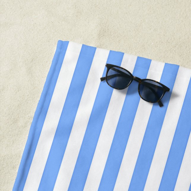 Blaue Streifen Strandtuch (Beispiel)