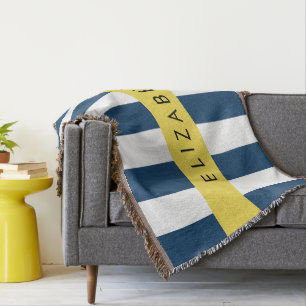 Blaue Streifen, Streifen, Ihr Name Decke