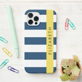 Blaue Streifen, Streifen, Ihr Name iPhone 12 Pro Hülle