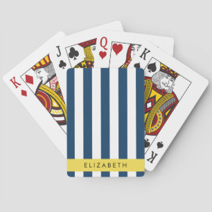 Blaue Streifen, Streifen, Ihr Name Spielkarten