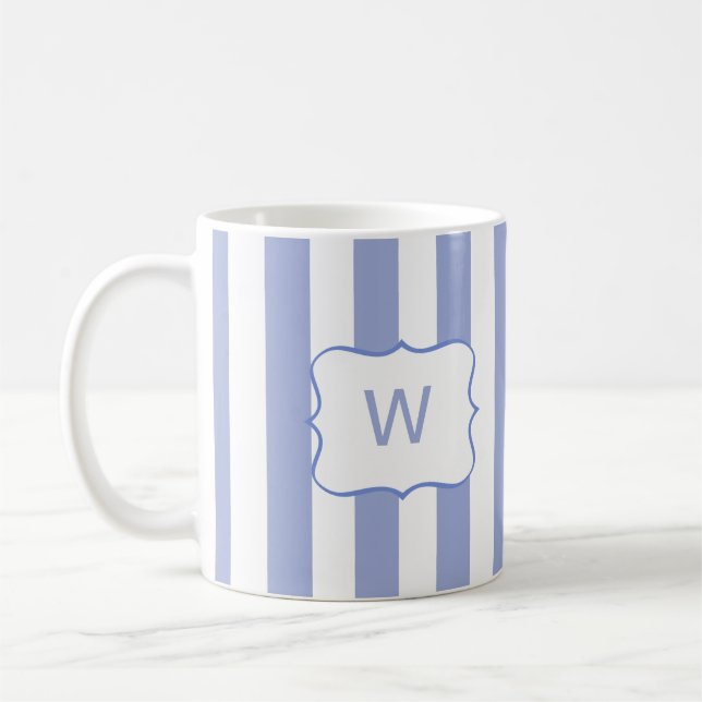 Blaue Streifen Tasse (Links)