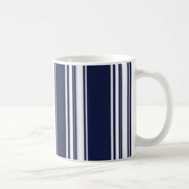 Blaue Streifen-Tasse Tasse (Rechts)