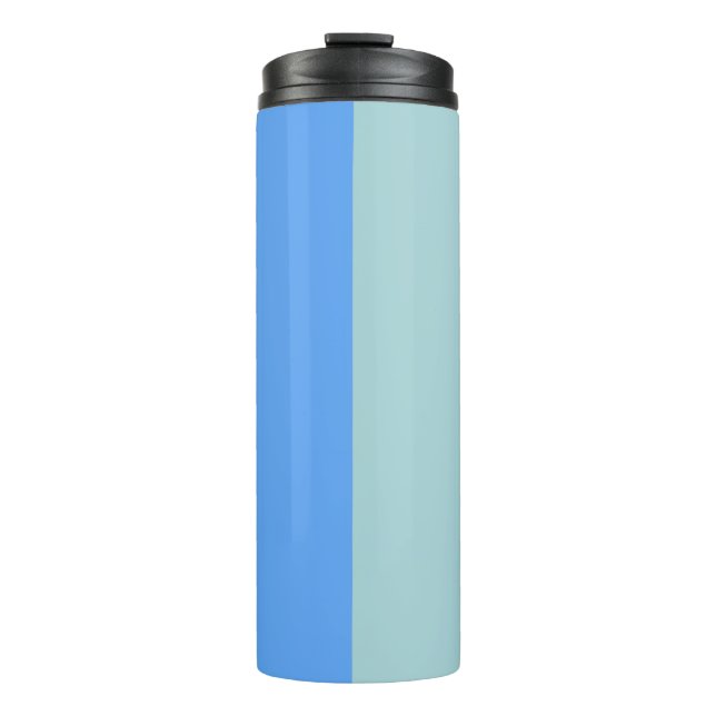 Blaue Streifen Thermosbecher (Vorderseite)